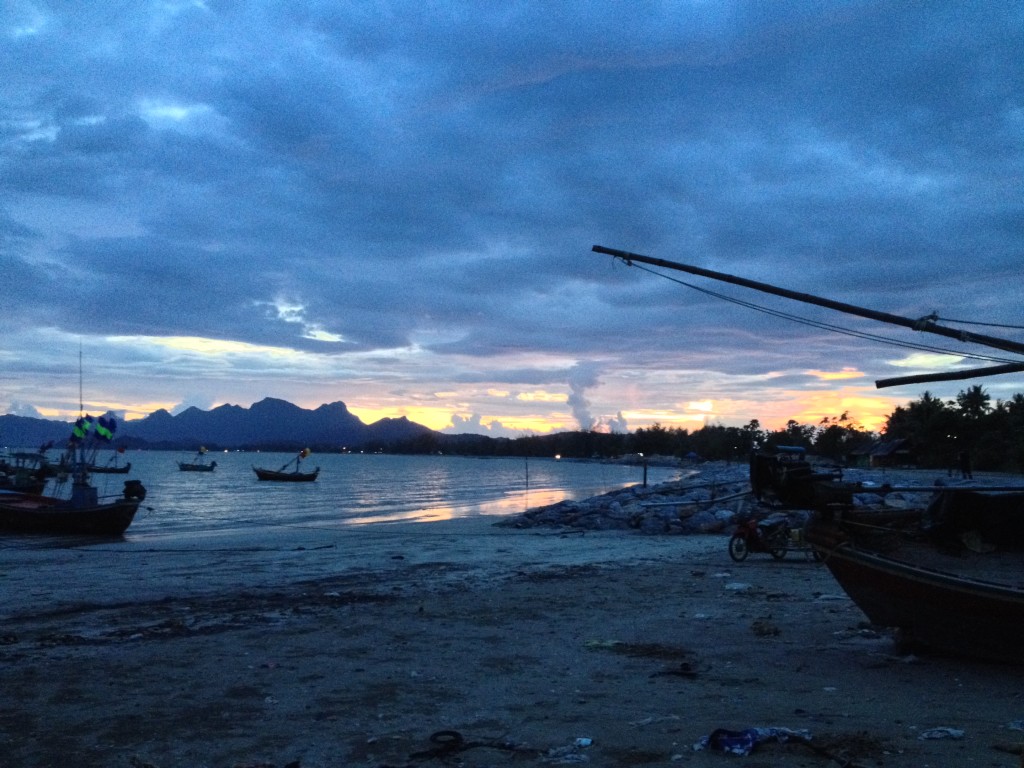 Dusk at Prachuap Khiri Khan