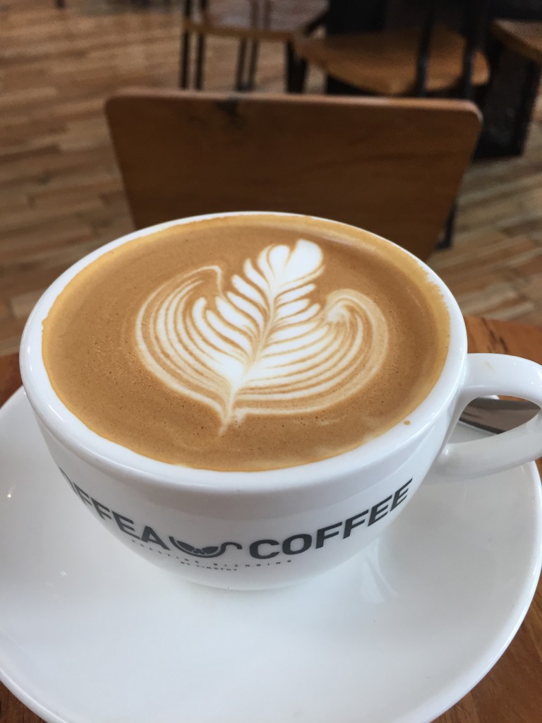 Hot Latte at Coffea Coffee