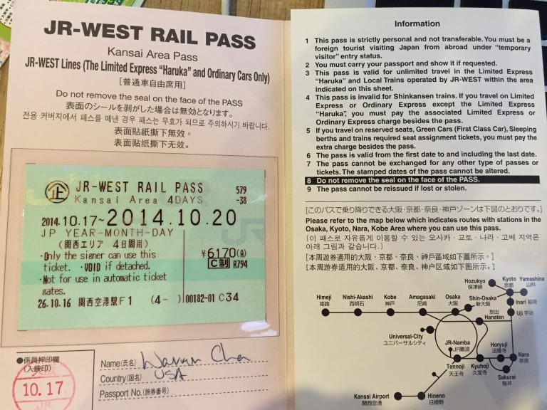 JR West Rail Pass - THE WAYFARING SOUL