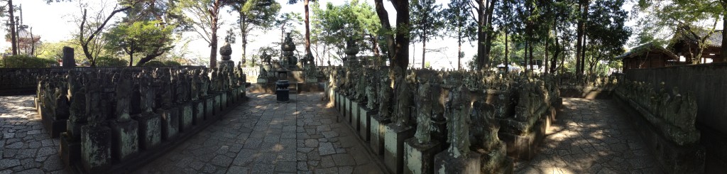 Gohyaku Rakan statues at Kitain Temple in Kawagoe...