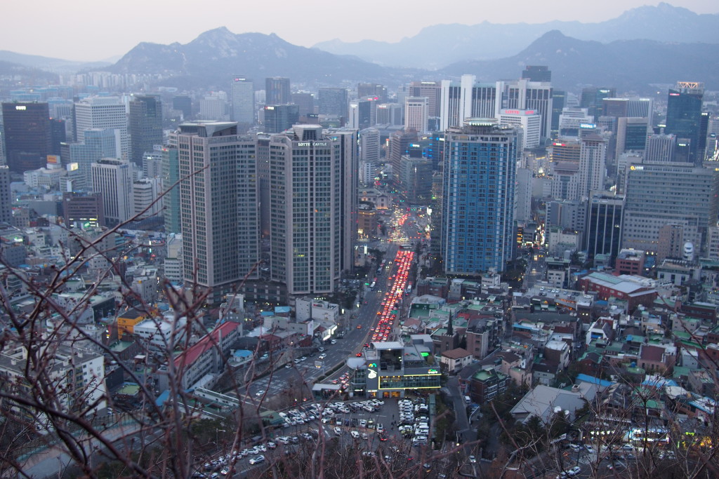 A view from Namsan Mountain