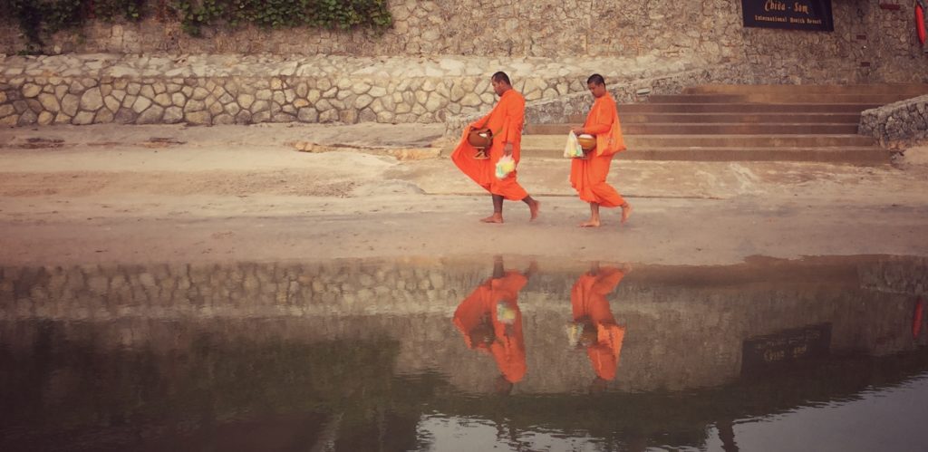 Morning Monks in Hua Hin