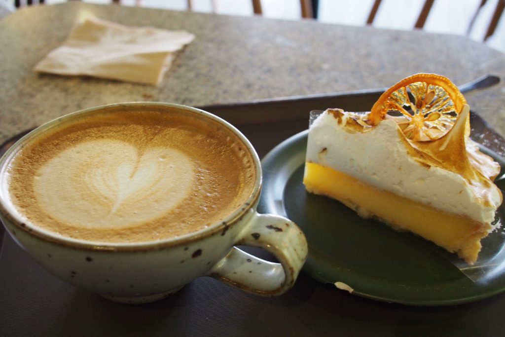 One good cup of coffee and sweet pie!