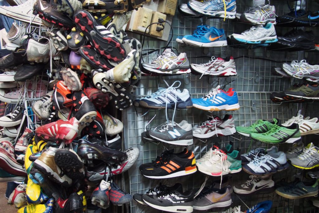 Used shoes sold in Chatuchak