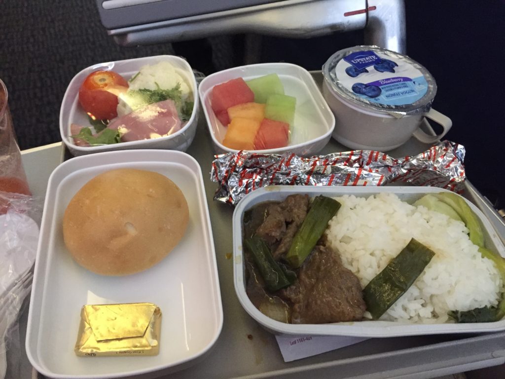 Air China Meal from EWR to PEK