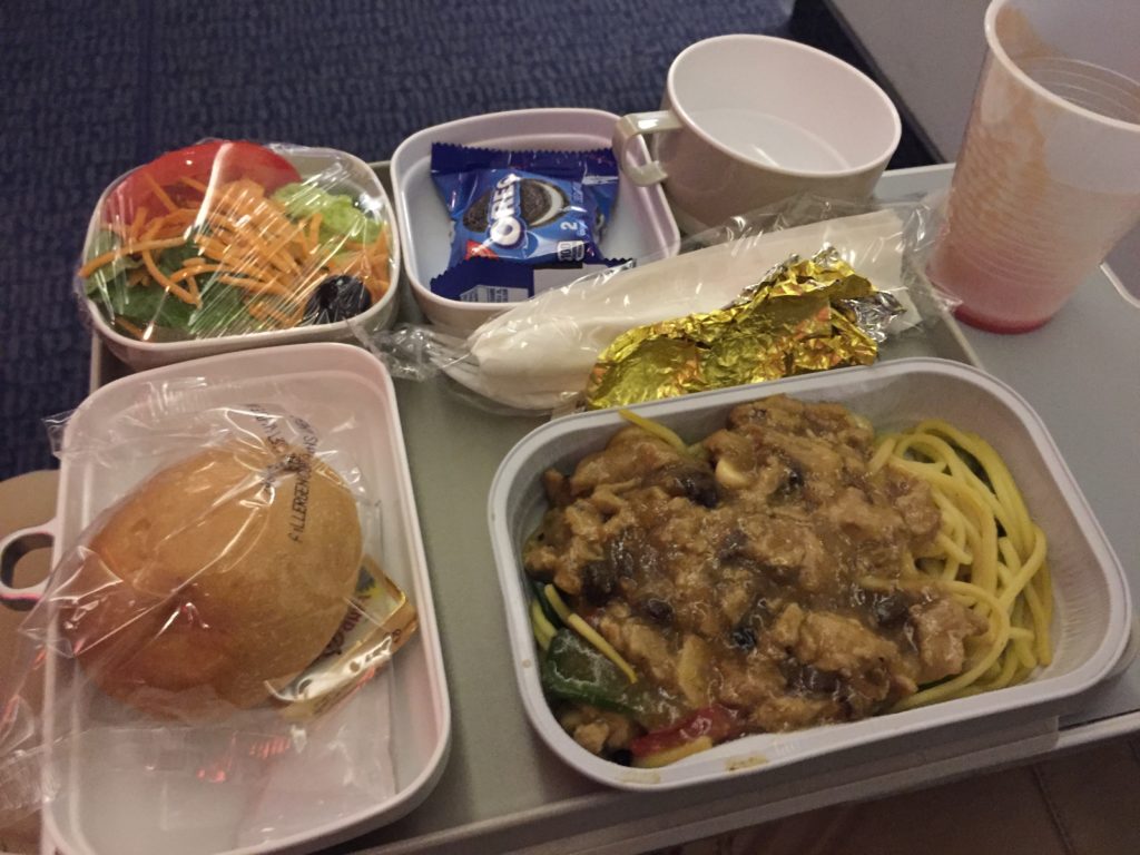 Air China in-flight meal