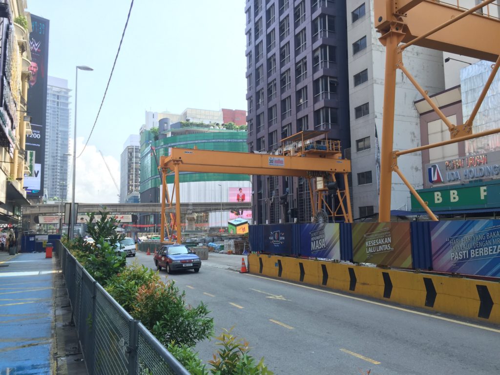 The completion of Bukit Bintang's subway line could be years from now...