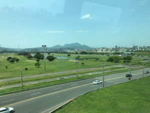 Riding the airport MRT in Taiwan