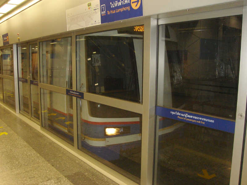 Bangkok MRT Subway Train