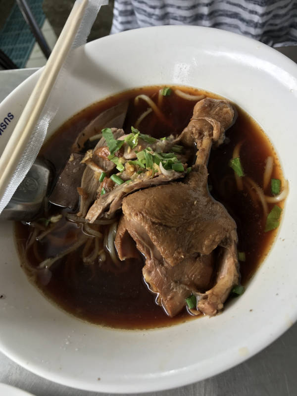 Thai duck with noodles