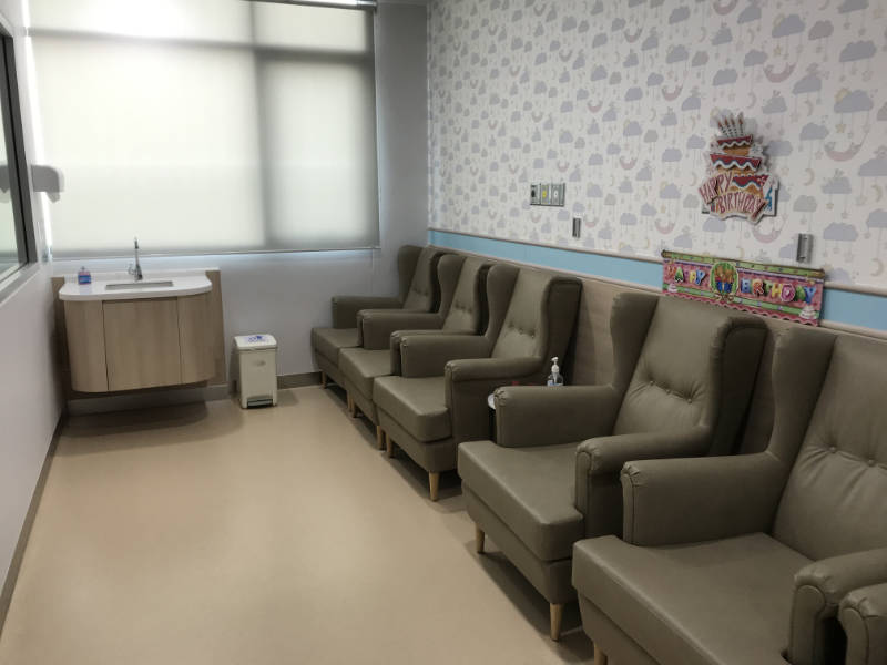 Nursery room inside Synaphaet Lumlukka Hospital