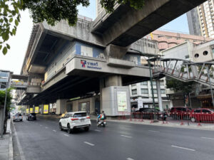 Ratchathewi BTS Station on Phaya Thai Road