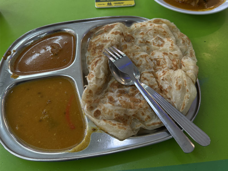 Roti Canai in Kuala Lumpur Malaysia