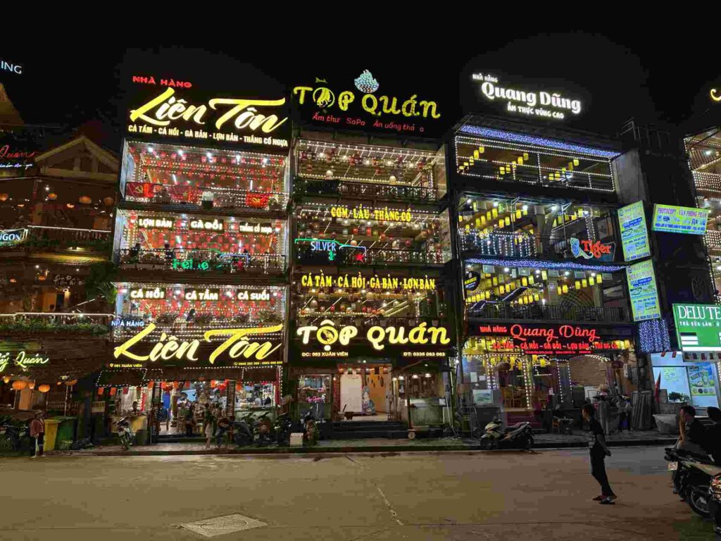 Sapa is beautiful at night