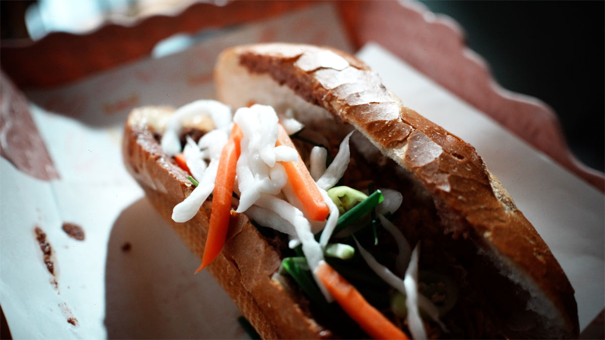 Banh Mi sandwich with cold cuts