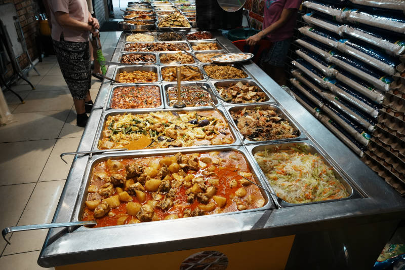 Mixed Rice Shop Inside KL Chinatown