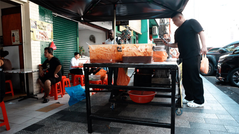 Nasi Lemak Outside of Win Heng Seng Hawker Centre