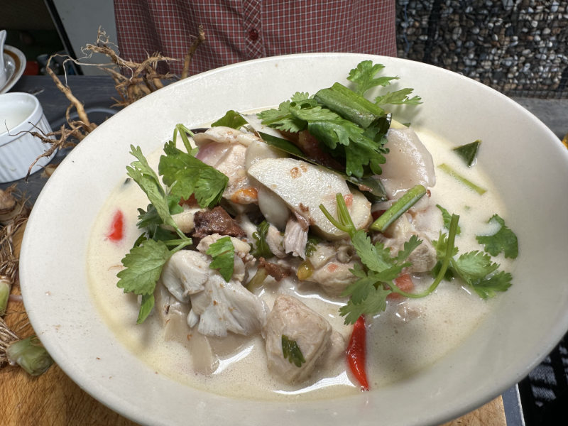 Thailand's famous coconut chicken soup