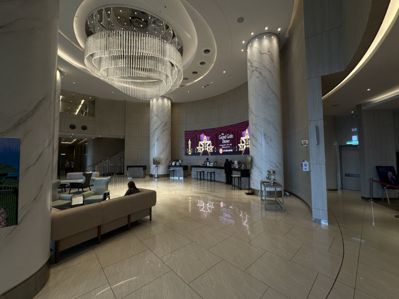Spacious lobby