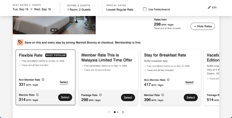 Courtyard by Marriott Setia Alam Room Rate